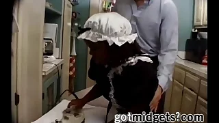 Outrageous Midget Maid Sucks The Landowners Dick